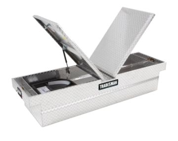 Picture of Tradesman Aluminum Gull Wing Cross Bed Truck Tool Box w-Push Button 70in- - Brite
