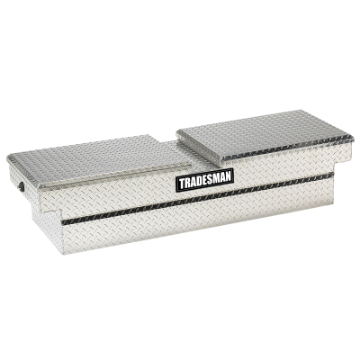 Picture of Tradesman Aluminum Gull Wing Cross Bed Truck Tool Box w-Push Button 70in- - Brite