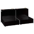 Picture of Tradesman Aluminum Twin L-Shape Liquid Storage Tank 96 Gallon Capacity - Black