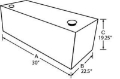Picture of Tradesman Steel Rectangular Liquid Storage Tank - Black