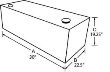 Picture of Tradesman Steel Rectangular Liquid Storage Tank - Black