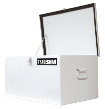 Picture of Tradesman Steel Job Site Box-Chest Light Duty-Small 24in- - White