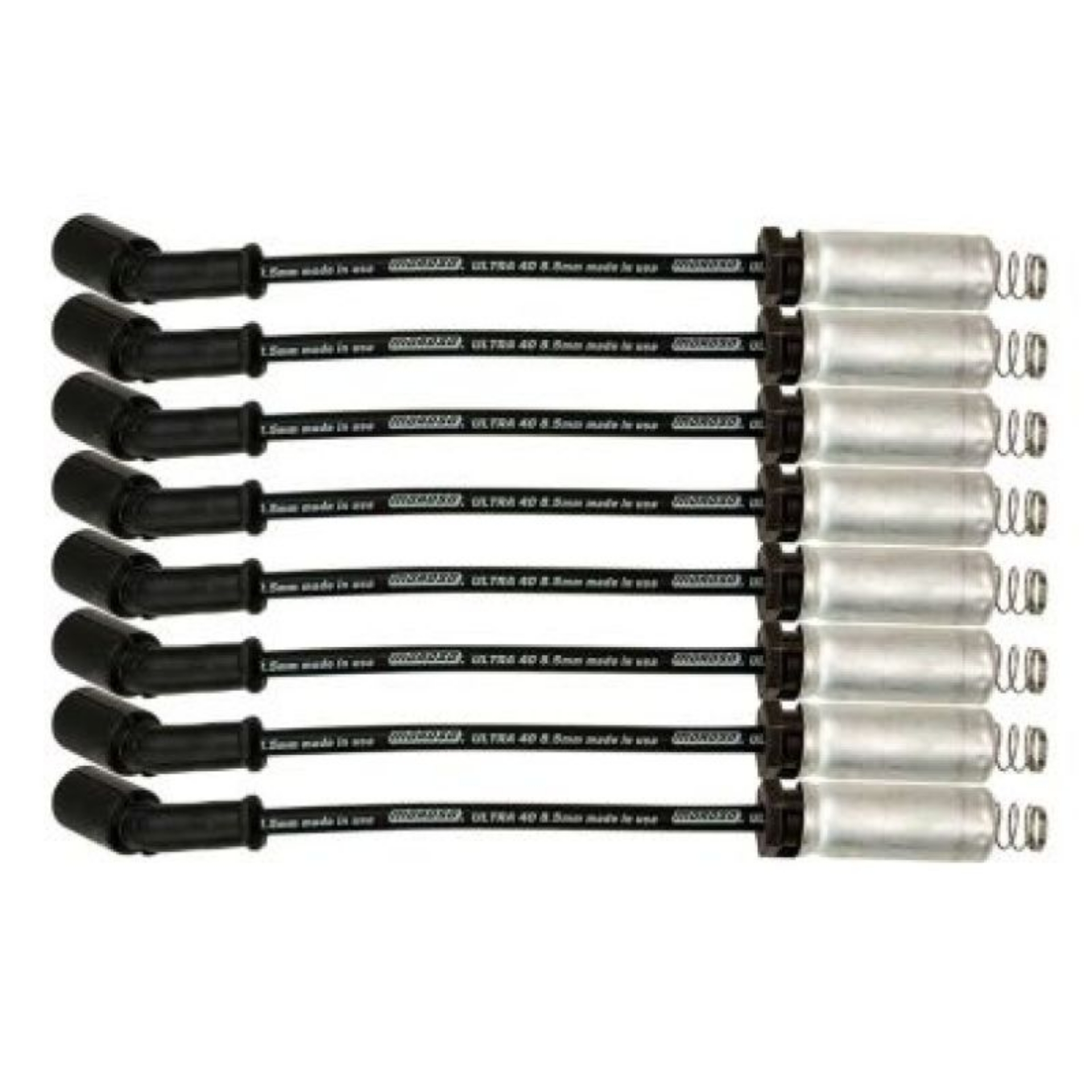 Picture of Moroso GM LS-LT 8-5mm Ultra 40 11in Long Wire Set w-Alum Heatshield - Black