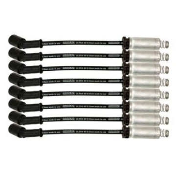 Picture of Moroso GM LS-LT 8-5mm Ultra 40 11in Long Wire Set w-Alum Heatshield - Black