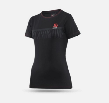Picture of Akrapovic Womens Corpo T-Shirt Black - XL