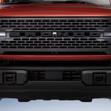 Picture of Ford Racing 2021+ Bronco Grille Lettering Overlay Kit - Black