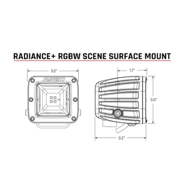 Picture of Rigid Industries Radiance+ Scene RGBW Surface Mount - Pair