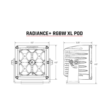 Picture of Rigid Industries Radiance+ Pod XL RGBW - Pair