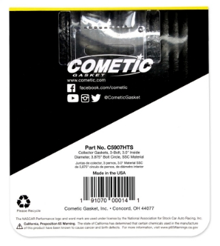 Picture of Cometic 3-0in HTS Header Collector Gasket Set - -060in DIA Port-3-875 Bolt Circle