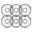 Picture of KC HiLiTES Cyclone V2 LED - Replacement Lens - Clear - 6-PK