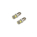 Picture of Oracle BA9S 5 LED 3 Chip Bayonet Bulbs Pair - White