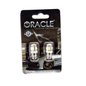 Picture of Oracle BA9S 5 LED 3 Chip Bayonet Bulbs Pair - White