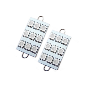 Picture of Oracle 44MM 6 LED 3 Chip - Loop Festoon Bulbs Pair - Red