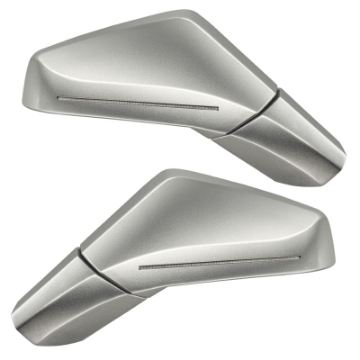 Picture of Oracle 05-13 Chevy Corvette C6 Concept Side Mirrors - Light Tarnished Silver Metallic 67U