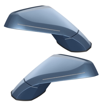 Picture of Oracle 05-13 Chevy Corvette C6 XM Concept Side Mirrors - Sonic Blue Metallic GLB