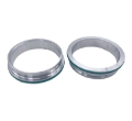 Picture of Granatelli 3-0in Stainless Steel Dual Seal Clamp Weld-On Ferrule Set