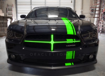 Picture of Oracle 11-14 Dodge Charger Illuminated Grille Crosshairs - Green