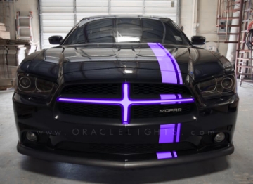 Picture of Oracle 11-14 Dodge Charger Illuminated Grille Crosshairs - UV-Purple