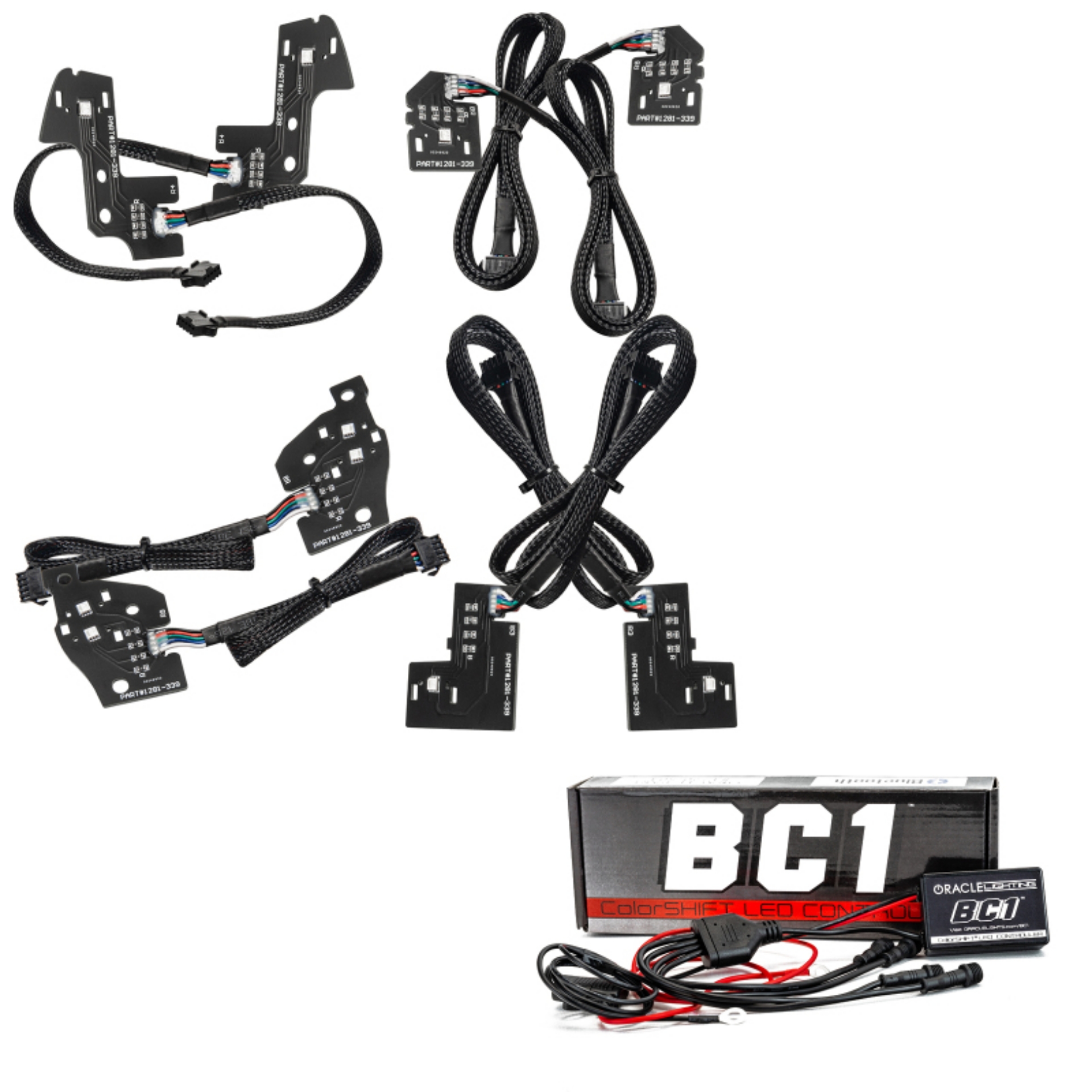 Picture of Oracle 19-21 RAM 1500 RGB+W Headlight DRL Kit Reflector LED - w- BC1 Controller