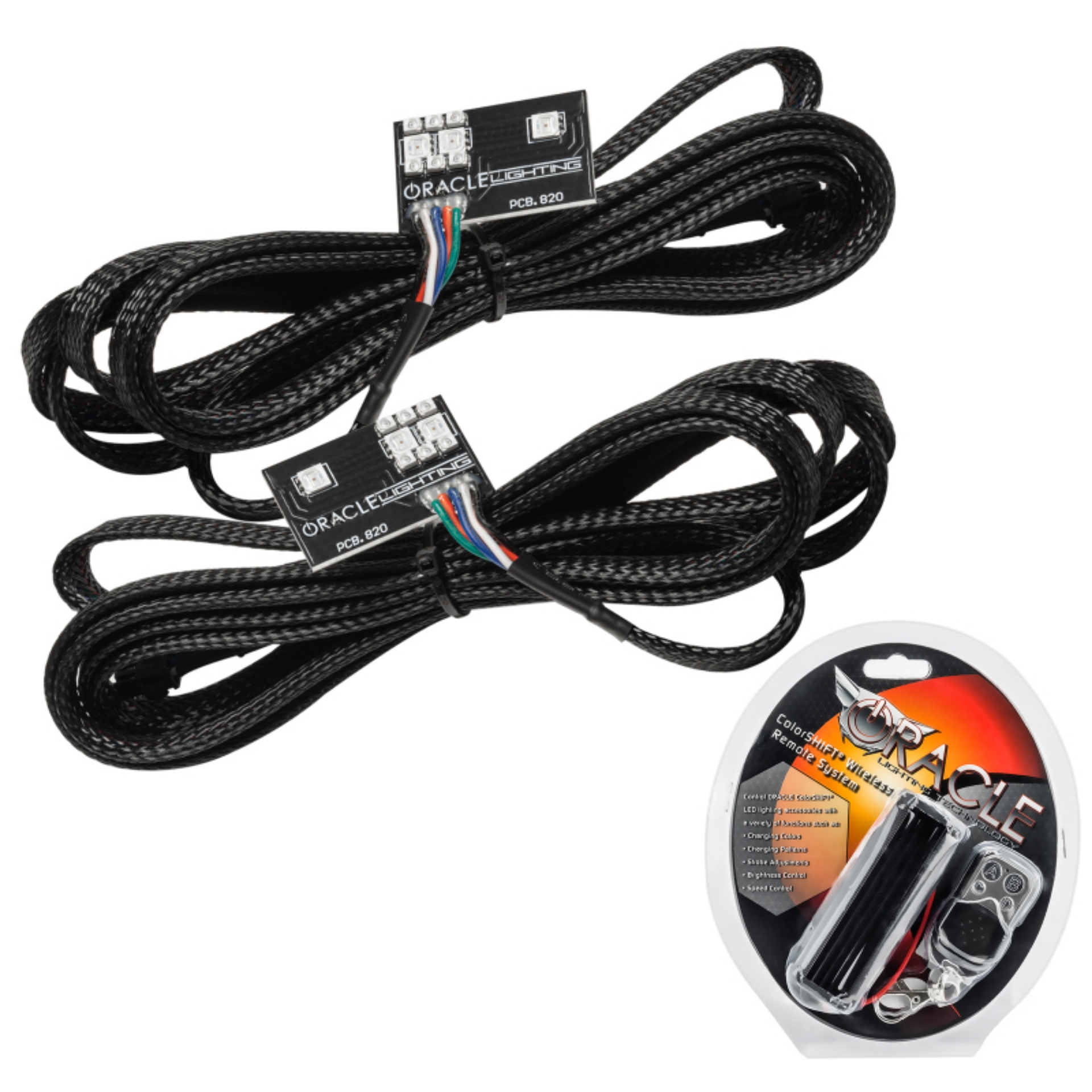 Picture of Oracle 20-21 Chevy Corvette C8 RGB+A Headlight DRL Upgrade Kit - ColorSHIFT - RF