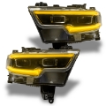Picture of Oracle 19-21 RAM 1500 Projector LED Headlight DRL Kit - RGBW+A w- RF Controller