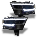 Picture of Oracle 19-21 RAM 1500 Headlight DRL Kit Projector LED - RGBW+A w- Simple Controller
