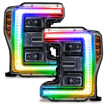 Picture of Oracle 17-19 Ford F-250-F-350 Superduty Headlight DRL Kit - ColorSHIFT w-o Controller