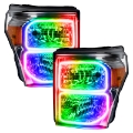 Picture of Oracle Ford F250-350 11-16 Dynamic Halo Kit - Square Ring Design - ColorSHIFT - Dynamic