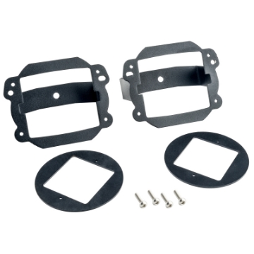 Picture of Oracle Jeep JK Fog Light to Cube Light Conversion Mount Brackets Pair w- Bezel