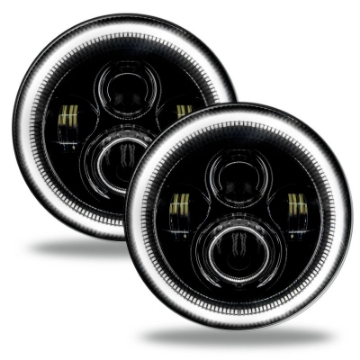 Picture of Oracle Jeep Wrangler JL-Gladiator JT 7in- High Powered LED Headlights Pair - White