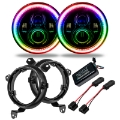 Picture of Oracle Jeep Wrangler JL-Gladiator JT 7in- High Powered LED Headlights Pair - Dynamic