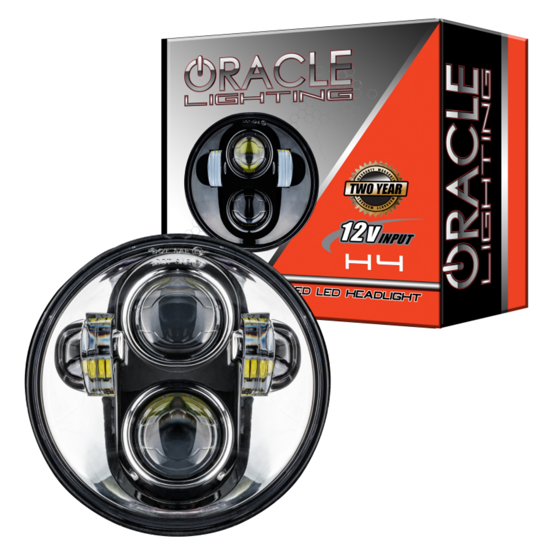 Picture of Oracle 5-75in 40W Replacement LED Headlight - Chrome