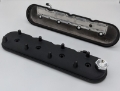 Picture of Granatelli 96-22 GM LS Standard Height Valve Cover w-Angled Coil Mount - Blk Wrinkle Pair