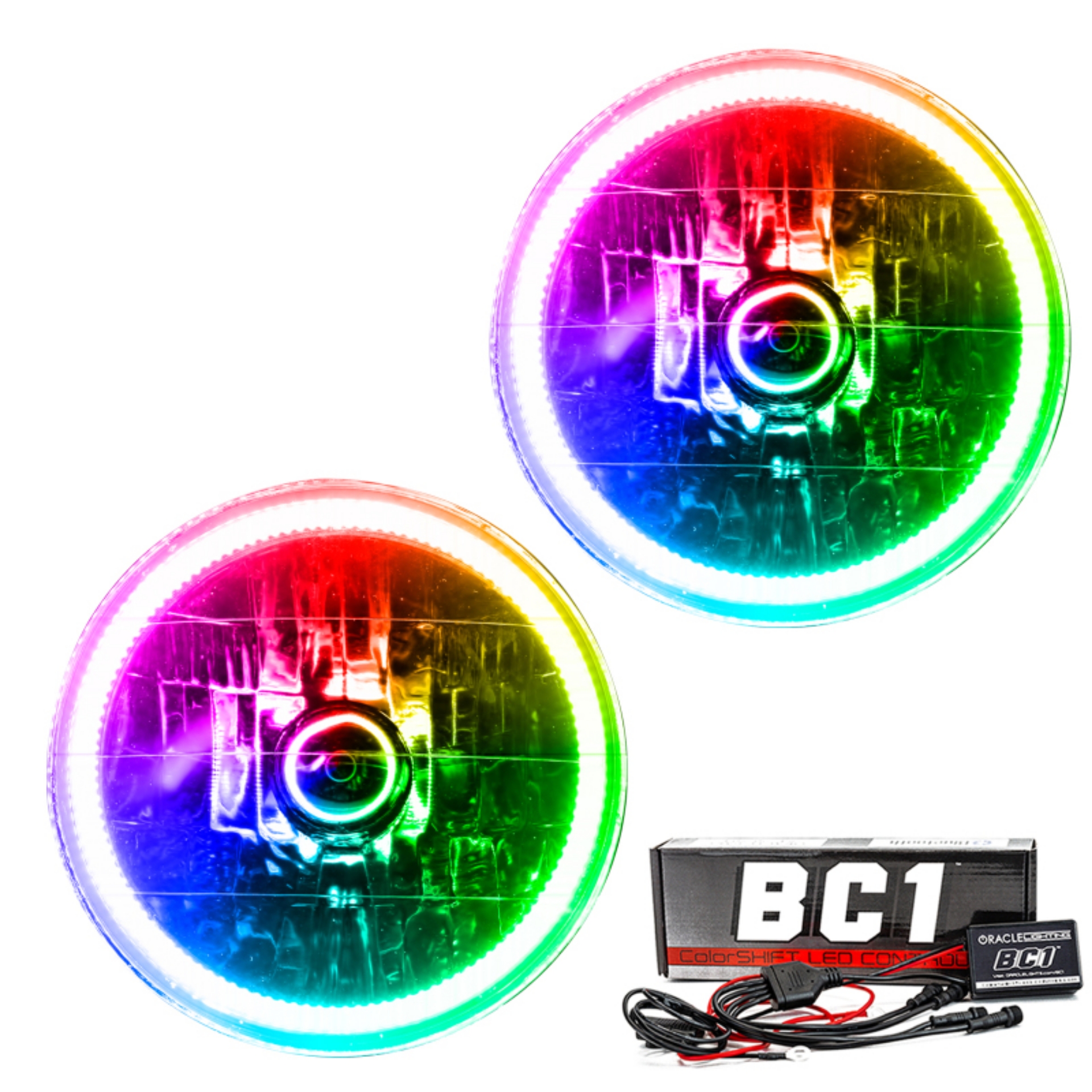 Picture of Oracle 97-06 Jeep Wrangler TJ SMD HL - ColorSHIFT w- BC1 Controller