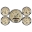 Picture of AutoMeter 3-3-8in & 2-1-16in GPS Speedometer Antique Beige Gauge Kit - 5 Pc