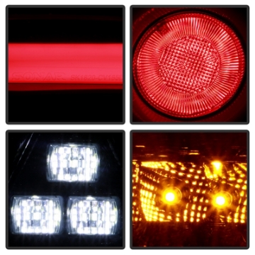 Picture of Spyder 16-19 Honda Civic 5 Door Hatchback Light Bar LED Tail Lights - Black ChromeALT-YD-HC16HB-BC