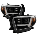Picture of Spyder Apex 14-21 Toyota Tundra High-Power LED Module Headlights - Black PRO-YD-TTU14V2AP-SBSEQ-BK