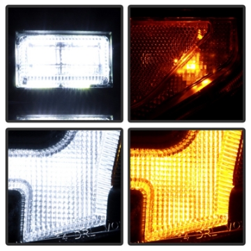 Picture of Spyder Signature 14-21 Toyota Tundra SR-SR5 Projector Headlights - Black PRO-YD-TTU14V2SI-SBSEQ-BK