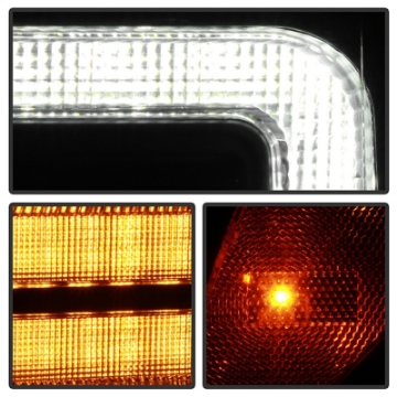 Picture of Spyder Signature 20-22 Ford F250-F350 Halogen Proj- Headlights - Black PRO-YD-FS20HALSI-SEQ-BK