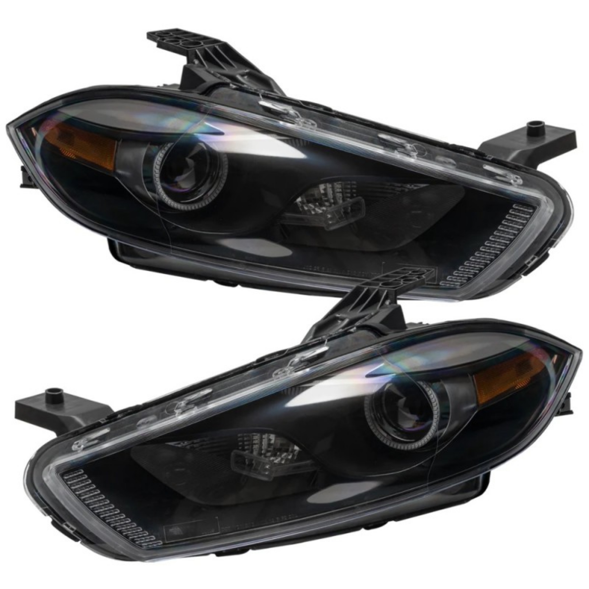 Picture of Oracle 13-14 Dodge Dart HID Style SMD HL - Black - ColorSHIFT w- BC1 Controller