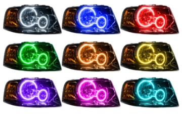 Picture of Oracle 03-06 Ford Expedition SMD HL - Black - ColorSHIFT w- Simple Controller SEE WARRANTY