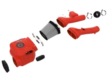 Picture of aFe Momentum GT Red Edition Cold Air Intake System w- Pro DRY S Filt Toyota FJ Cruiser 07-23 V6-4-0L
