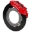 Picture of Wilwood 19-22 Honda Talon 1000 Red 6-Piston Front Kit 11-25in - Plain Face Steel Rotors