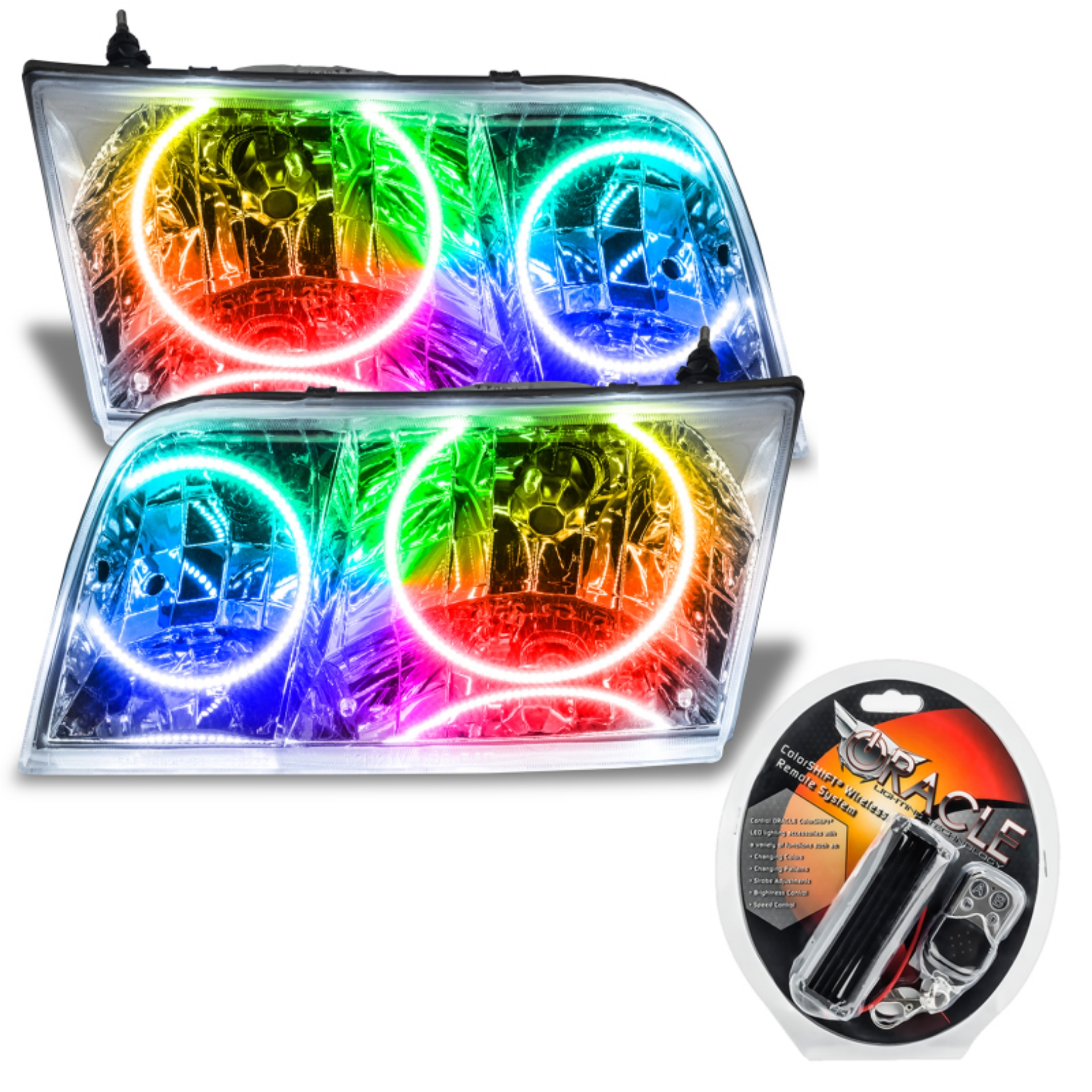 Picture of Oracle 98-11 Ford Crown Victoria SMD HL - Chrome - Halogen - ColorSHIFT