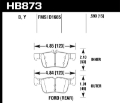Picture of Hawk 17-19 Lincoln MKC 2-0L - 2-3L Street Rear Brake Pads