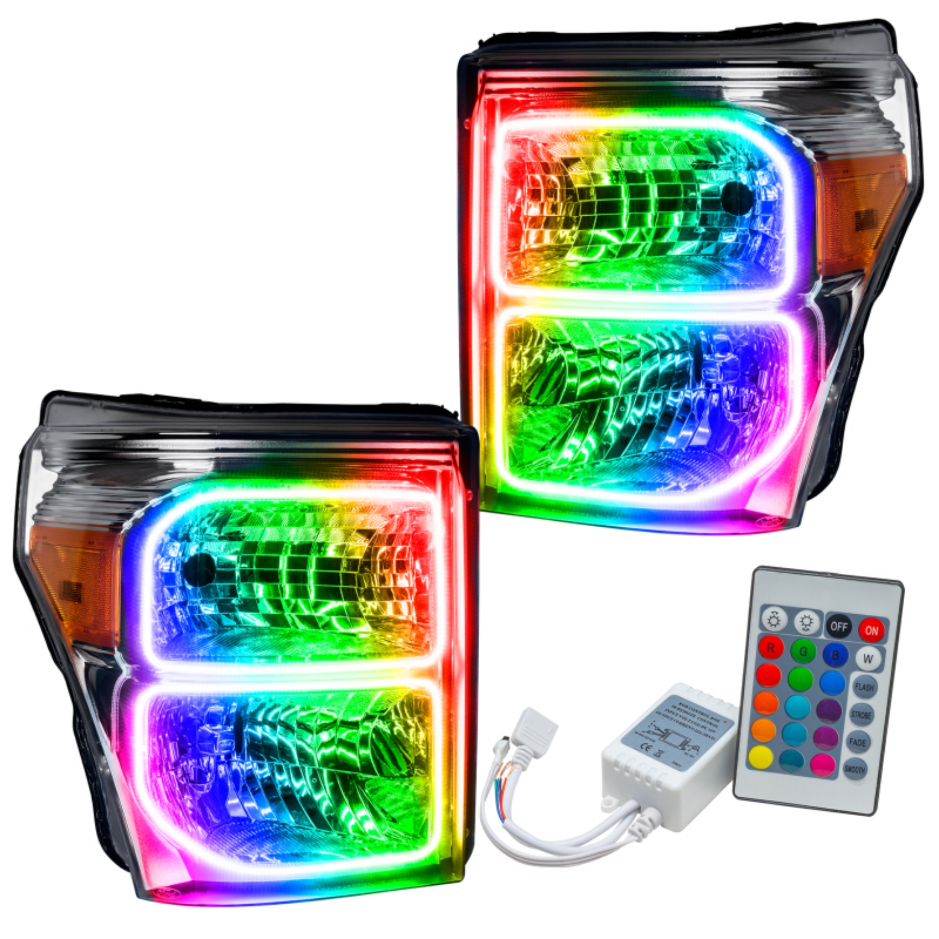 Picture of Oracle 11-16 Ford F250-350 LED HL - ColorSHIFT w- Simple Controller