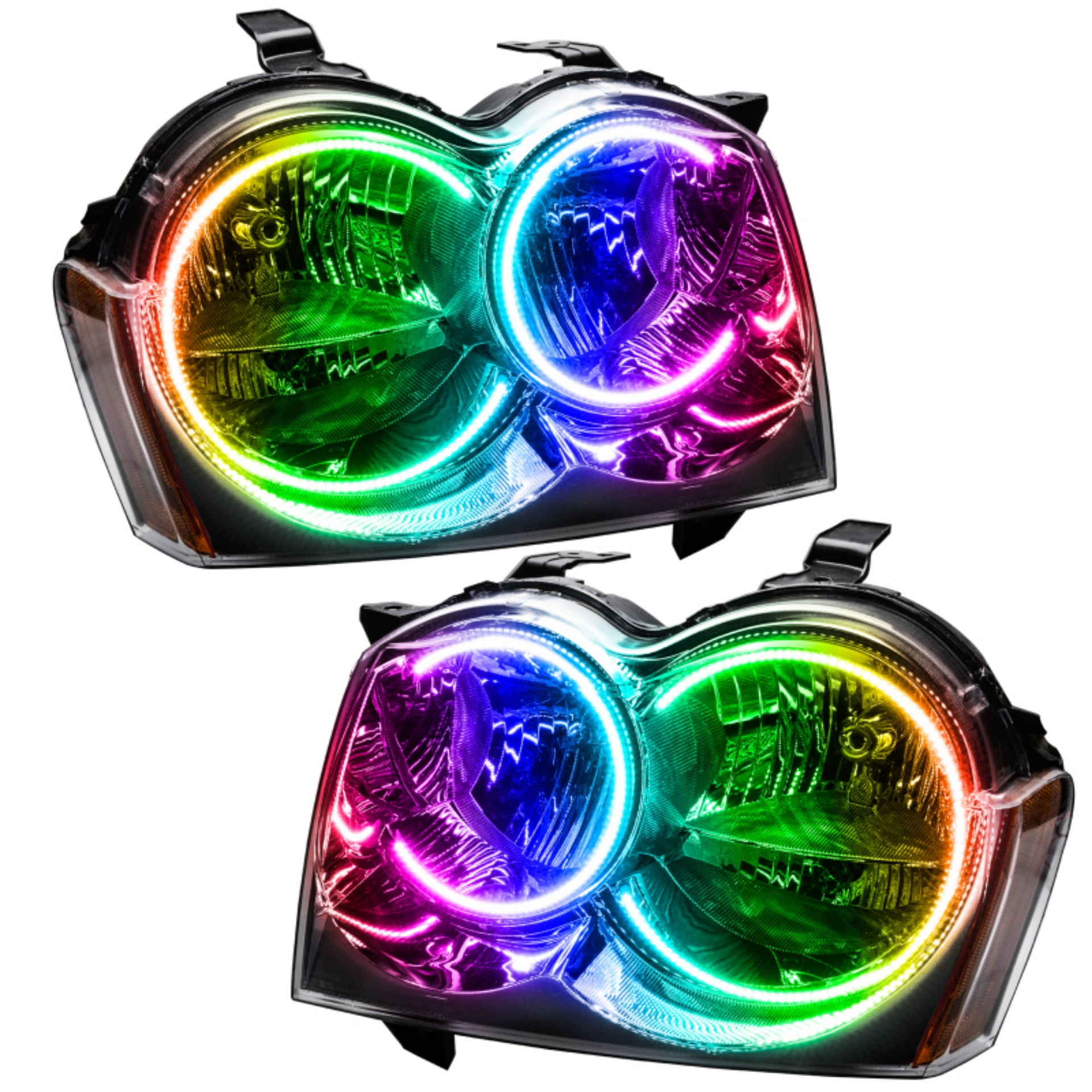 Picture of Oracle 05-07 Jeep Grand Cherokee SMD HL Non-HID - ColorSHIFT w- 2-0 Controller