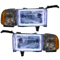 Picture of Oracle 94-02 Dodge Ram Pre-Assembled Halo Headlights - White