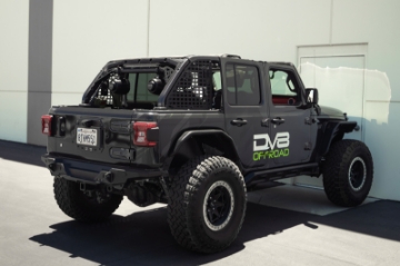 Picture of DV8 Offroad 18-23 Jeep Wrangler JL 4-Door Speaker-Light Bar Mount