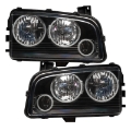 Picture of Oracle 05-10 Dodge Charger SMD HL Non-HID - Triple Halo - ColorSHIFT w-o Controller